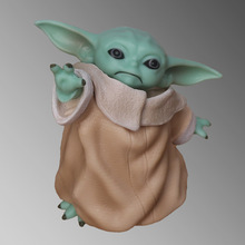 万代shf星球大战尤达宝宝手办星球大战尤达大师曼达洛人手办YODA