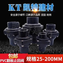 PVC-U翻板式 止回阀排水管逆止阀单向阀25 32 40 50 63 75 90 110