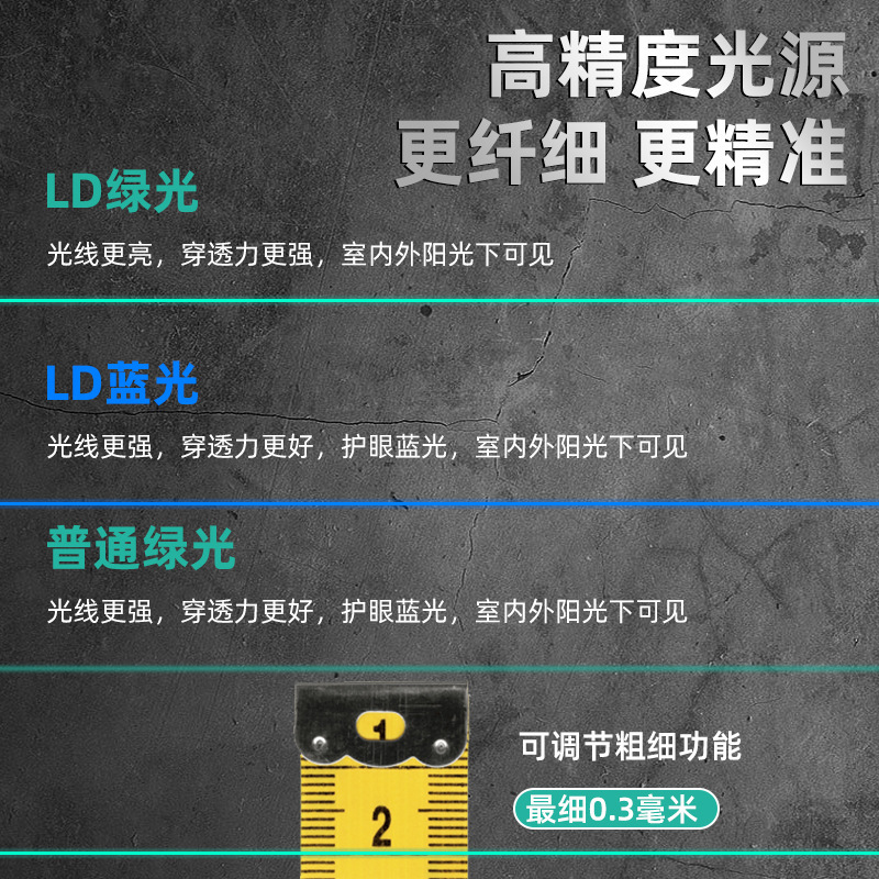 赤外線水準器屋外強光専用2線5線緑色高精度レーザー投線器三脚卸売り|undefined