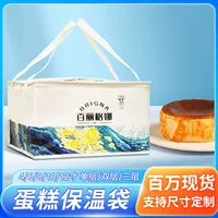Кондитерская сумка на заказ мороженое мороженое чай с молоком десерт сумка нетканая алюминиевая фольга на вынос