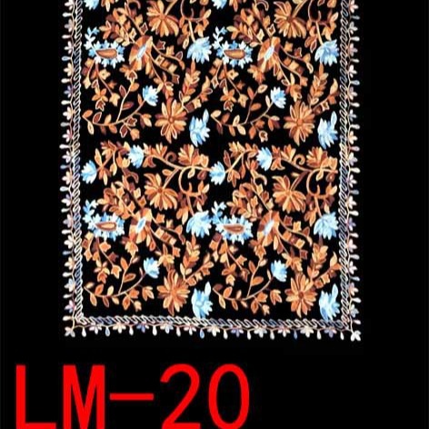 450 gramos de flor azul ling bordada bufandas de flor flor floral fábrica de bufandas Xinjiang venta directa bufandas de estilo nacional