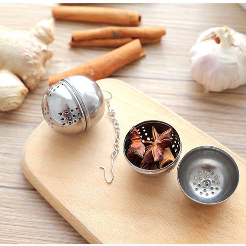 3-14 stainless steel tea balls, hanging tea filter, creative tea leak, hot pot seasoning balls, tea brewer