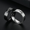 Ring stainless steel for beloved, jewelry, accessory, European style