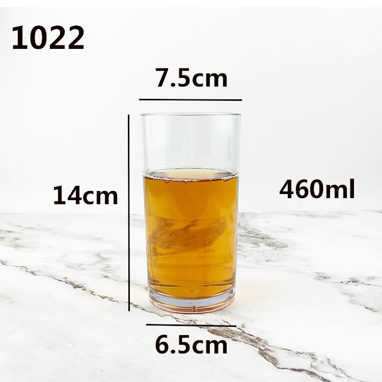 アクリルカップ透明プラスチックストレートカップレストランホテルティーカップ飲料ジュースカップ落下防止商業|undefined