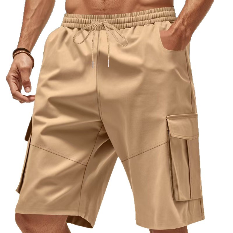 Amazon nuevo hombre de verano suelto delgado de cinco pantalones de trabajo americano transfronterizo pantalones cortos deportivos casuales