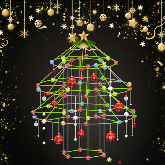 Transfronterizos DIY cuentas de bloque de juguetes indoor y outdoor puzzle puzzle puzzle árbol de Navidad barra de torsión