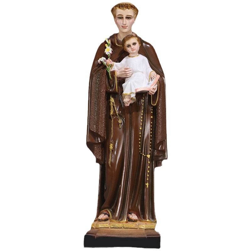 50cm transfronterizo Antonio Antonio San Antonio estatuas de luz de la iglesia de la casa decoración de la figura principal de la sala de estar