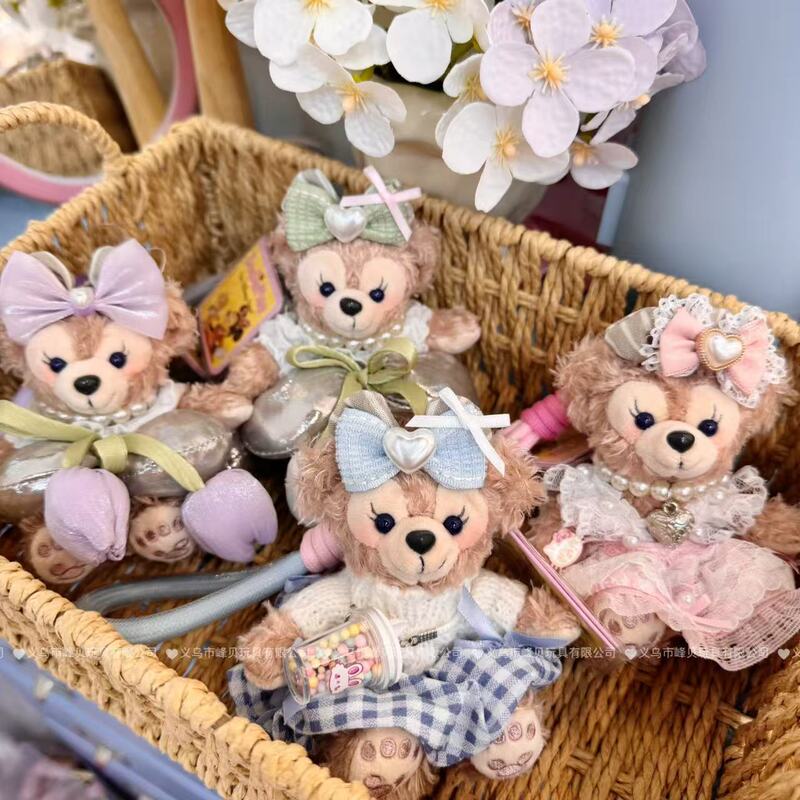 Shirley Mei White Lace Princess Dress Balloon Plush Toy Dress Doll Pendant Bag Hanging Keychain