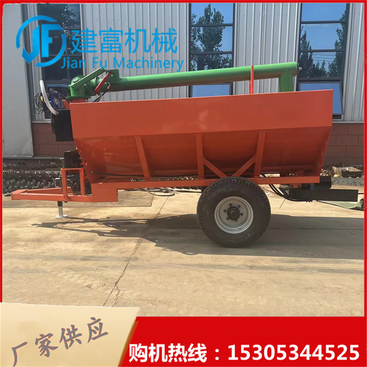 三方牵引式运粮车 散装粮食运输车 颗粒肥饲料加肥车 倒肥车