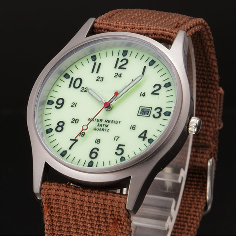 Correa de nylon reloj de hombre Calendario de comercio exterior reloj de cuarzo deseo nuevo reloj AliExpress eBay reloj militar entrega de una pieza