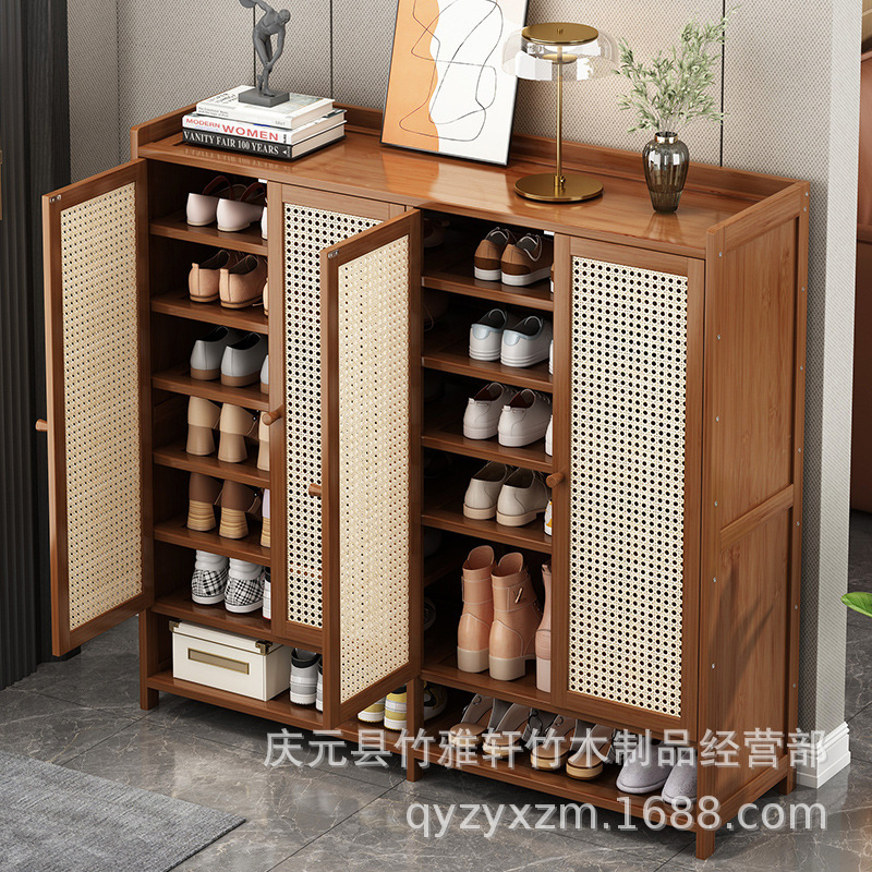 Shoe Cabinet for Home Use, Economical Entryway Cabinet, New 2025 Popular Model, Multi-Layer Hallway Storage, Solid Wood Shoe Rack