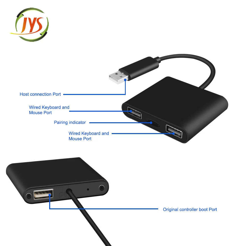 Новый конвертер клавиатуры и мыши JYS совместим с приставками Xbox/PS4/SWITCH