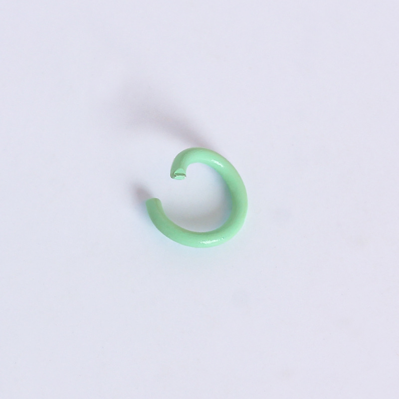 Accesorios de la joyería de bricolaje llavero de metal anillo C color pintura anillo abierto anillo único anillo de conexión material hecho a mano anillo colgante