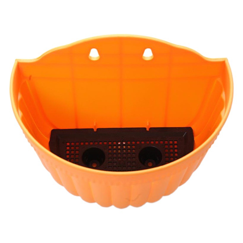 Resina de plástico de almacenamiento de agua maceta montada en la pared maceta colorida de pared jardinería maceta color brillante gancho libre