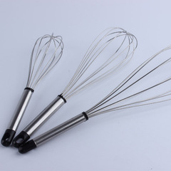 Home use manual stainless steel whisk baking tool, cream whipped handheld mixer that can be hung