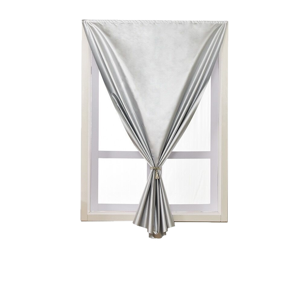 Instalación sin orificios Cortina de Velcro Paño de sombreado completo Dormitorio Sombrilla Ventana de la Bahía Protección solar Aislamiento térmico Bloqueo de luz Protección UV