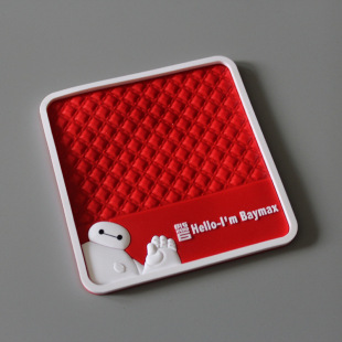 PVC car car anti-slip mat cute white mobile phone anti-slip storage mat car Cartoon creative decoration mat