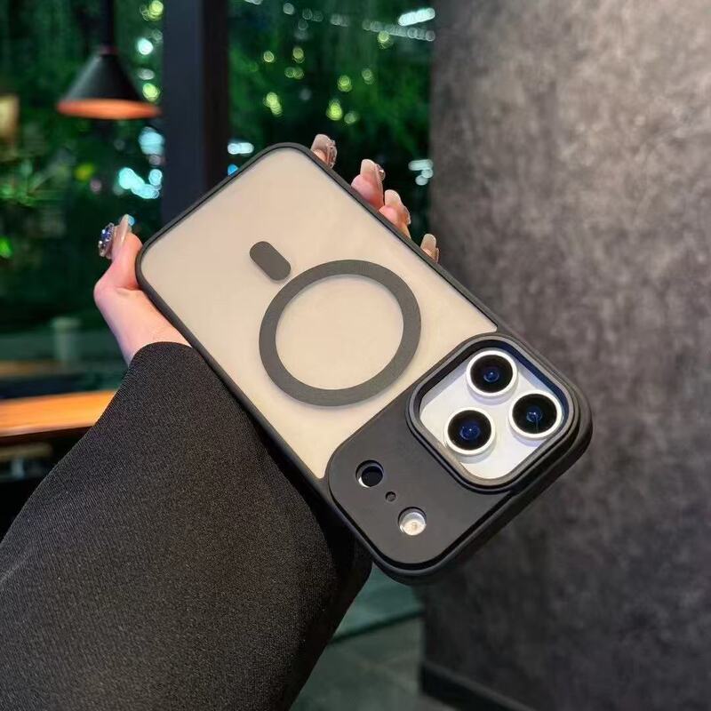 柔彩肤感磁吸适用iPhone17promax手机壳磨砂半透苹果16防摔保护套|undefined
