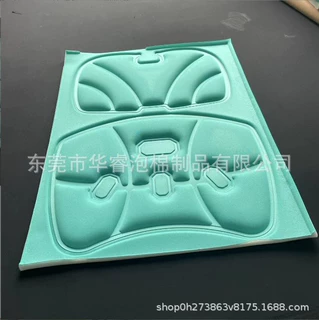 eva贴合布料皮料冷热压成型异形开模定制生产海绵热压成型