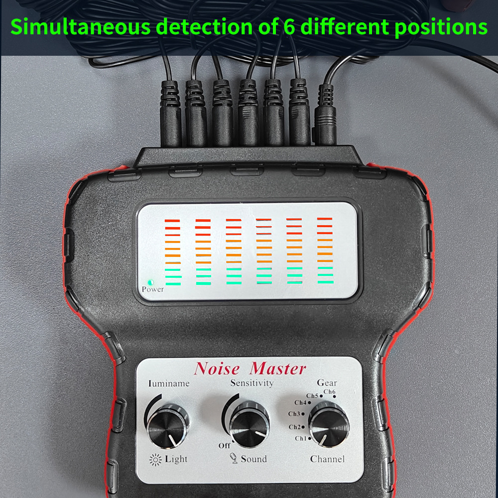 Automobile six-channel abnormal sound stethoscope engine chassis abnormal sound detection electronic driving abnormal sound auscultation