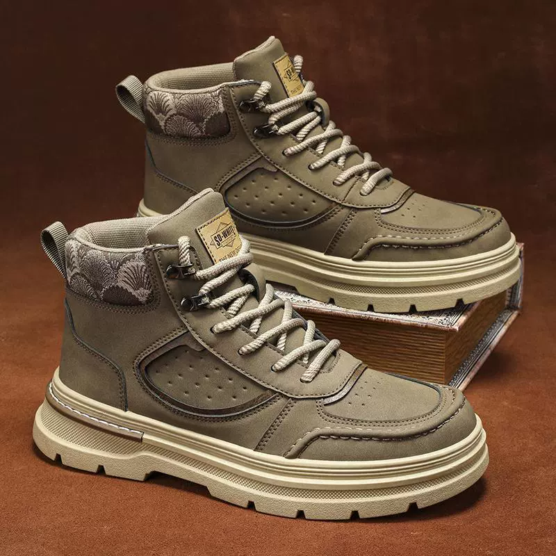 Martin сапоги мужские осенние новые кожаные противоскользящие рабочие сапоги для мужчин повседневные спортивные мотоциклетные сапоги 8635