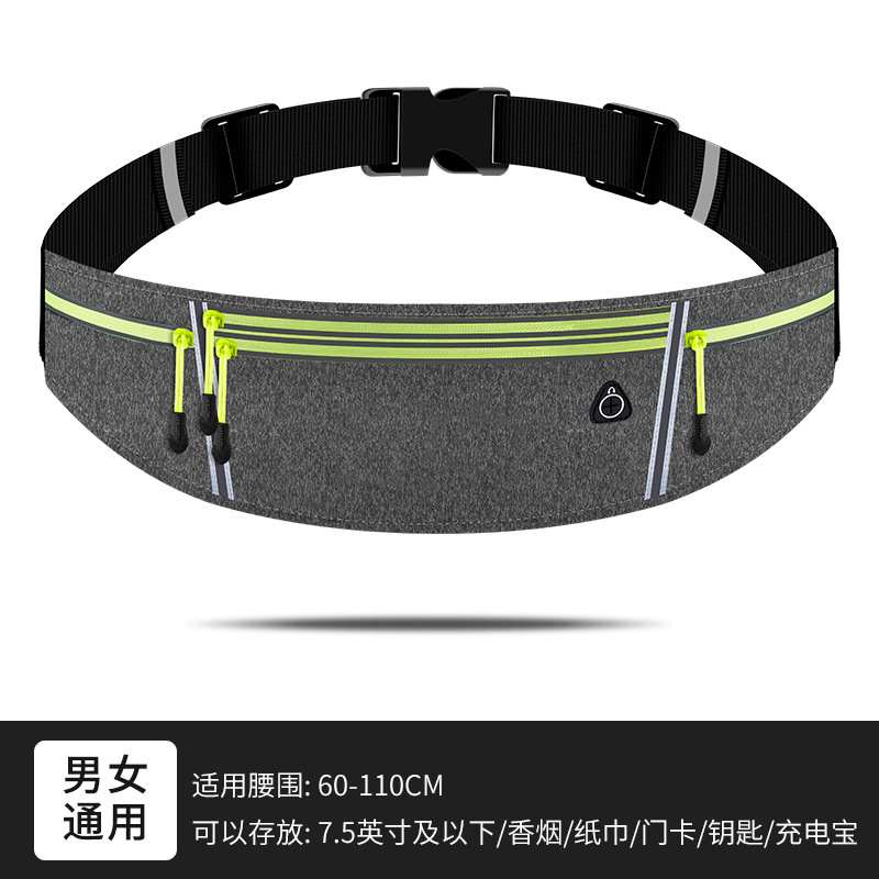 Bolsa de cintura deportiva equipo de correr para hombres bolsa de cintura para teléfono móvil CINTURÓN DE hervidor multifuncional ultrafino para mujer bolsa de fitness impermeable al aire libre