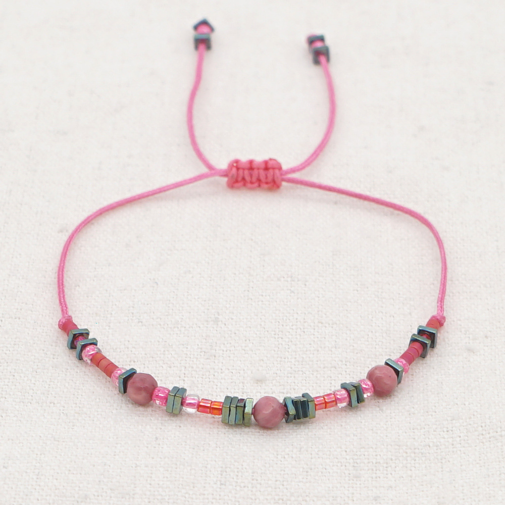 ethnic style rice beads handmade semiprecious stones beaded braceletpicture16