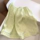 Plaid Self-deprecating Bear Pajamas Women's Summer New Short-sleeved Shorts Japanese Style Cute Student Home Clothes suit Outer Wear