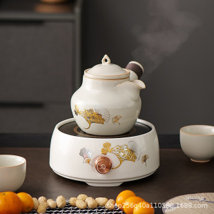 Electric ceramic stove soda glazed pottery pot household teapot Kettle tea boiling tea stove open stove beam pot side handle pot