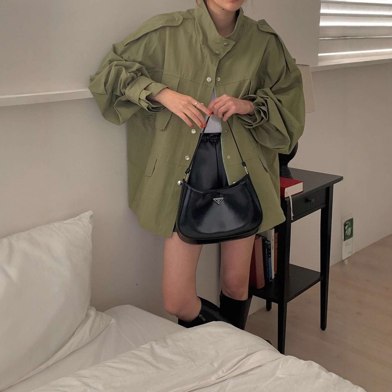 2025 Autumn Korean Ins Blogger Style Super Cool Street Style Age-Reducing High-Quality Workwear Windbreaker Jacket