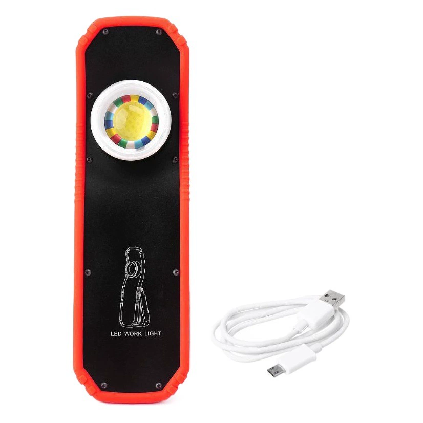 Ручной фонарь для обслуживания автомобилей, авторемонта, обслуживания, светодиодный, перезаряжаемый, магнитный рабочий фонарь, мощное освещение для улицы, магнитное крепление.