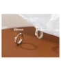 Platinum earrings, 6mm