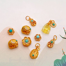 s925���ƽ���Ƕ��ʯ����С���οպ�«��׹diy�������������׹