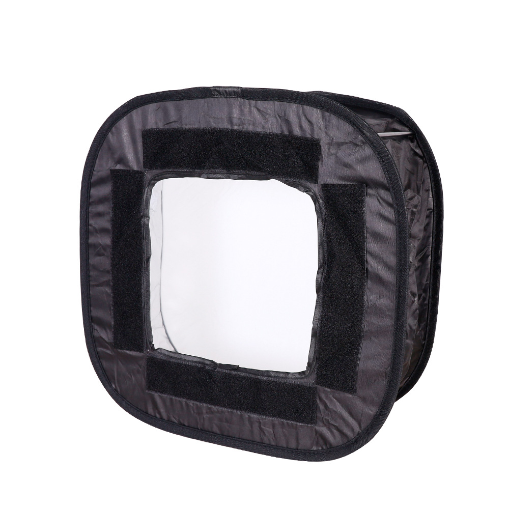 Fotografía fotografía de tela de luz suave encogimiento Fotografía Blanco y Negro caja de luz suave 40CM Máquina Plegable Portátil superior redonda cubierta de luz suave