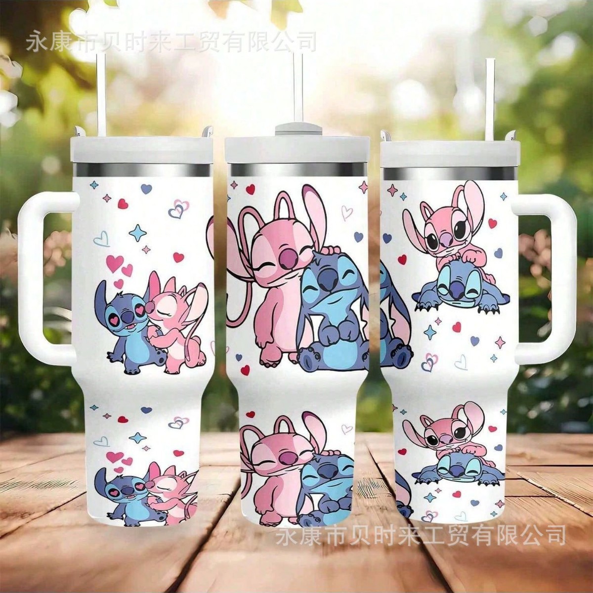 Transfronterizo Amazon 40oz Sanrio dibujos animados KT gato serie termo taza de hielo taza de café portátil con mango