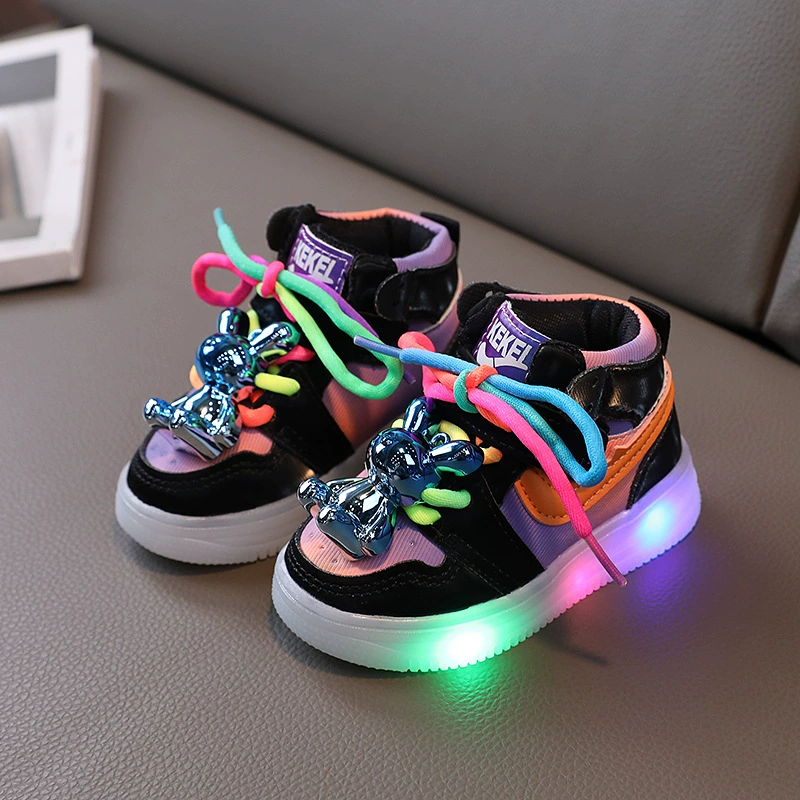 Children's shoes for men and women, high sneakers for leisure, gradient, 1-6 years