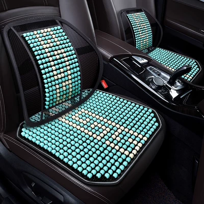 Seat cushion, seat cover – car cushion - single-seat-two-piece-blue-cushion-waist