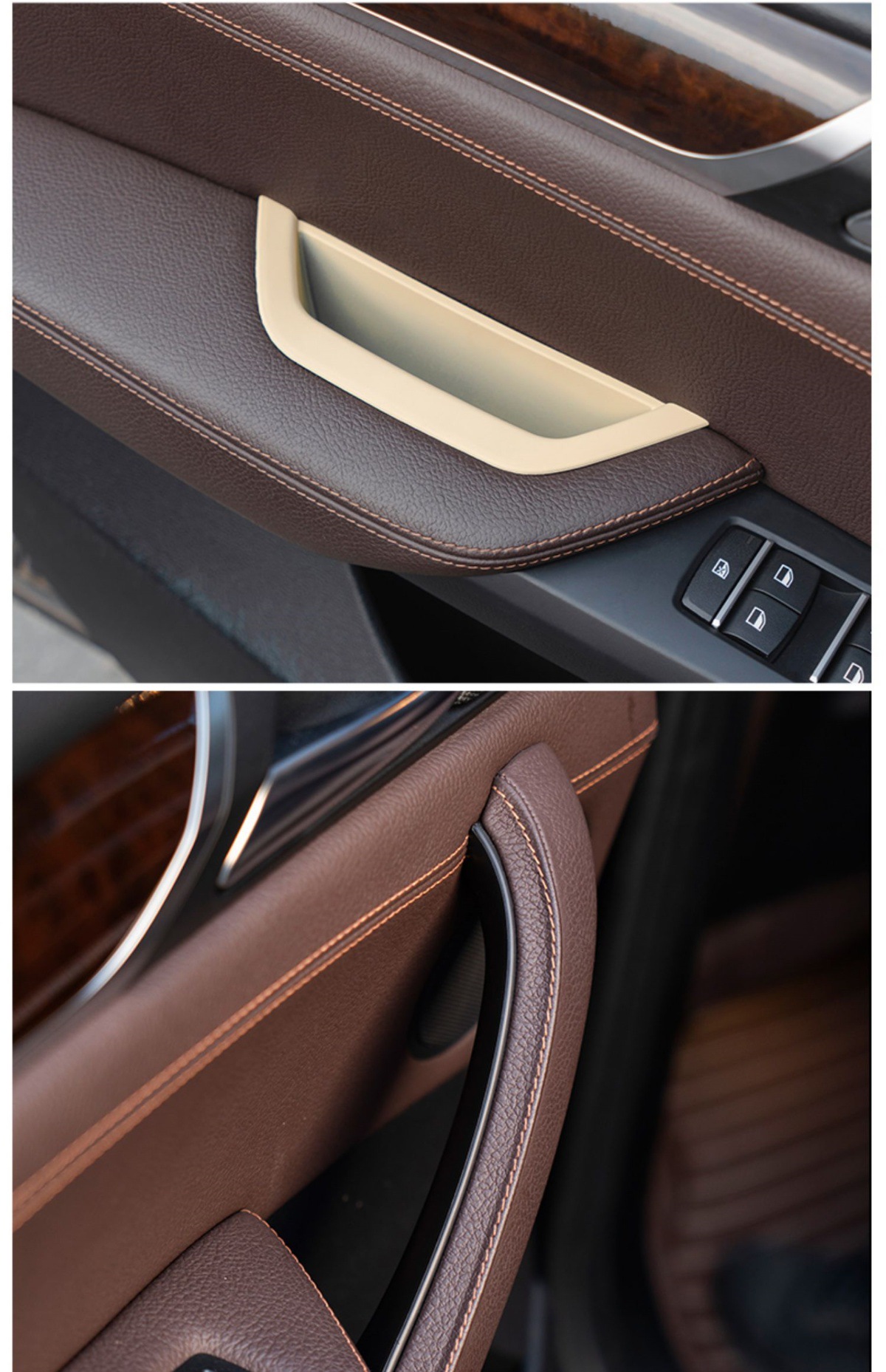 Suitable for BMW X3X4 interior door handle F25F26 car door handle protective cover cross-border foreign trade interior accessories
