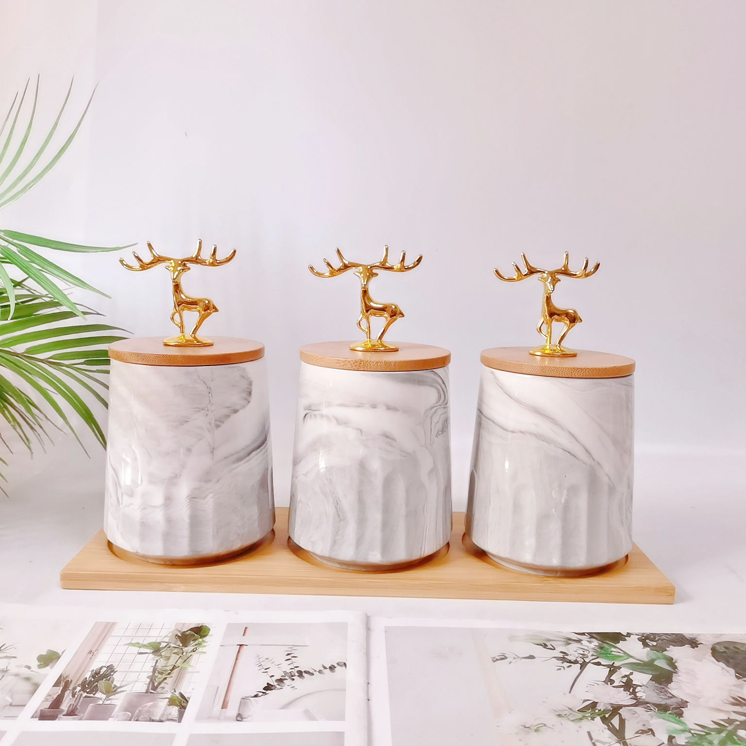 Transfronterizo de exportación jasador de cerámica jarra de condimento de cerámica de color suelo sellado tarro de almacenamiento tarro de café