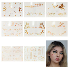 Children's Day bronzing face sticker tattoo sticker cross-border European and American star and moon face makeup freckle sticker Freckle sticker