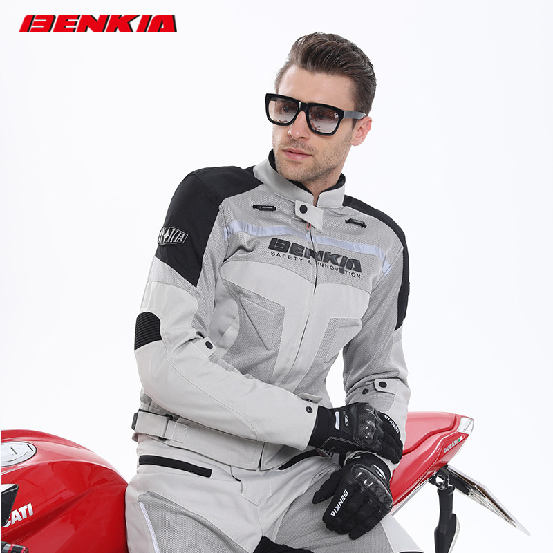 BENKIA Bin Riding Asian Motorcycle Riding Suit Men's and Women's Breathable Bike Suit Racing Rally Anti-fall 61