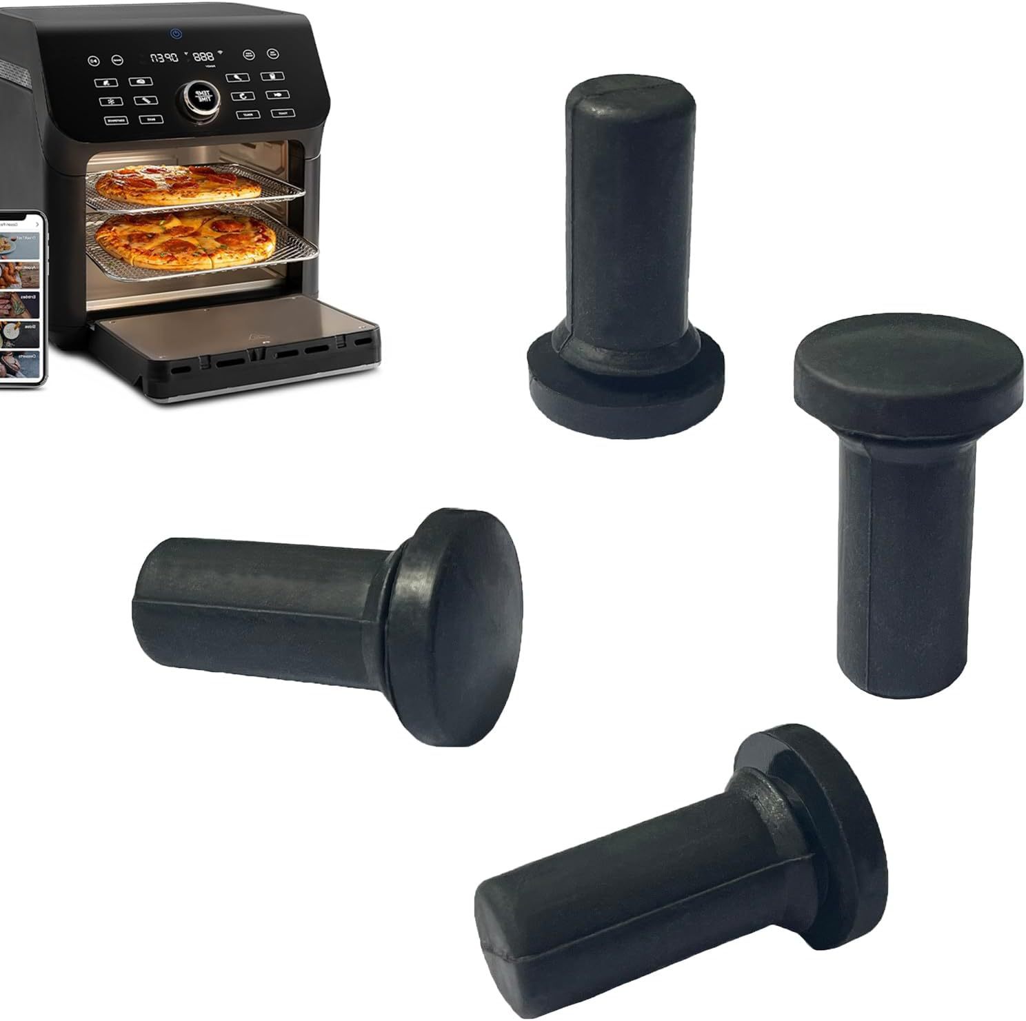 고무 쿠션 보호 발 발 조각 COSORI 10L 오븐 지원 플레이트 발 공기 프라이어 실리콘 다리