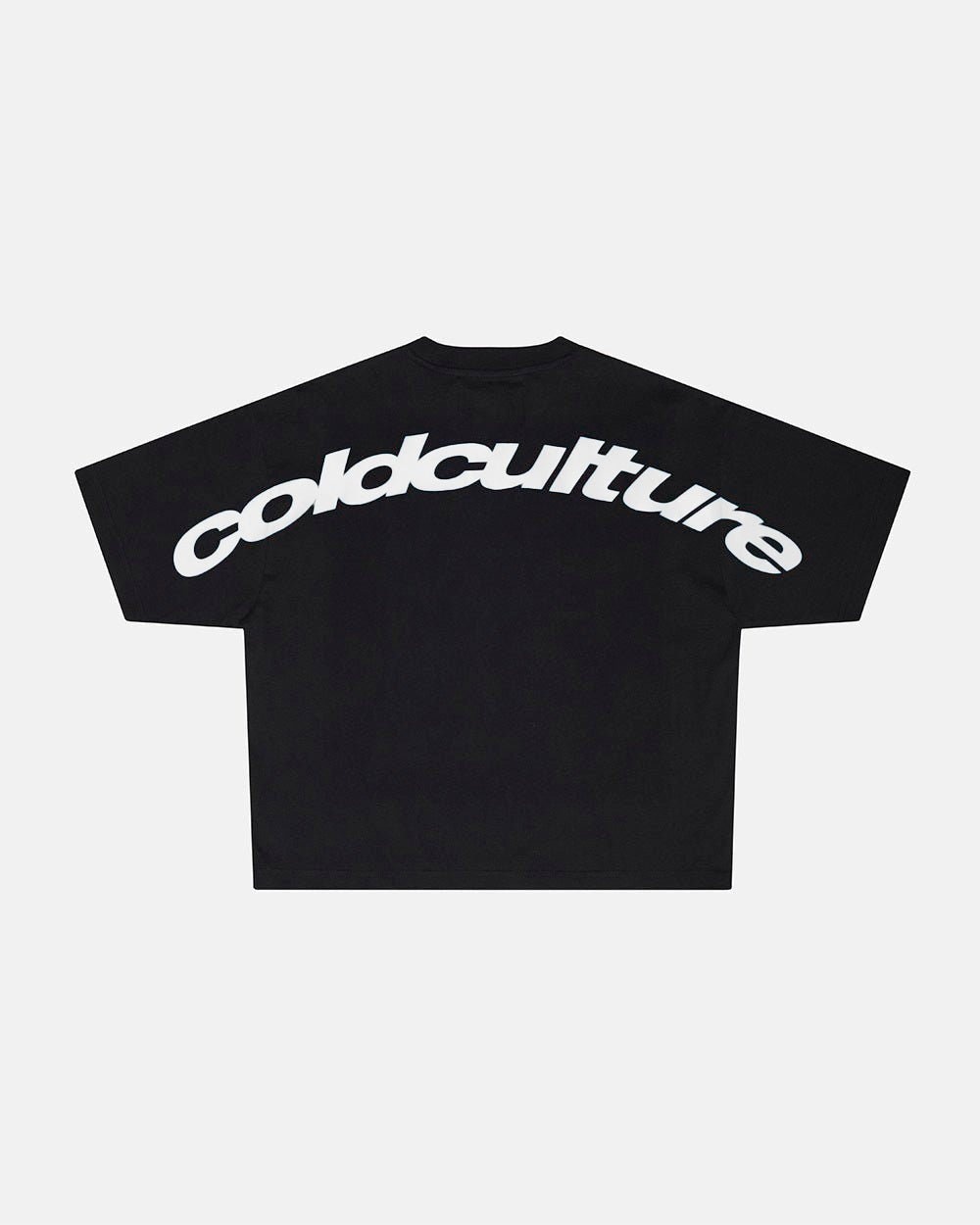 Cold Culture Distress Curved T-shirt Black