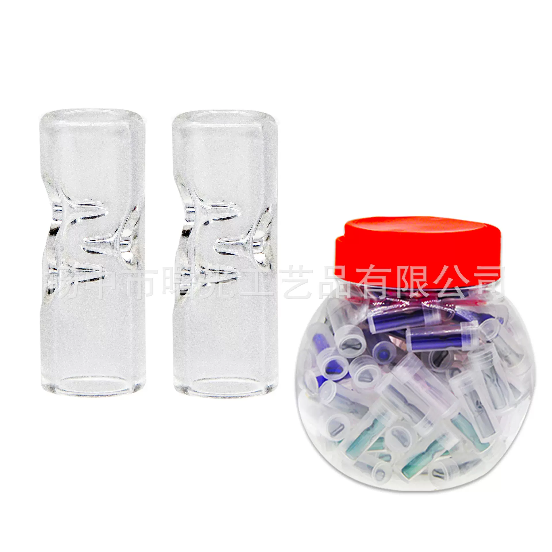 三点玻璃烟嘴 玻璃过滤烟嘴