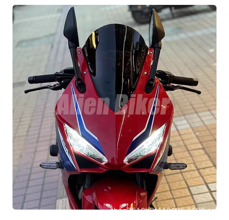 Suitable for Honda Cbr650R New Model Modified Height-Increasing Racing Windshield, Same Style as Wrs, 24-26 Height-Increasing Windscreen