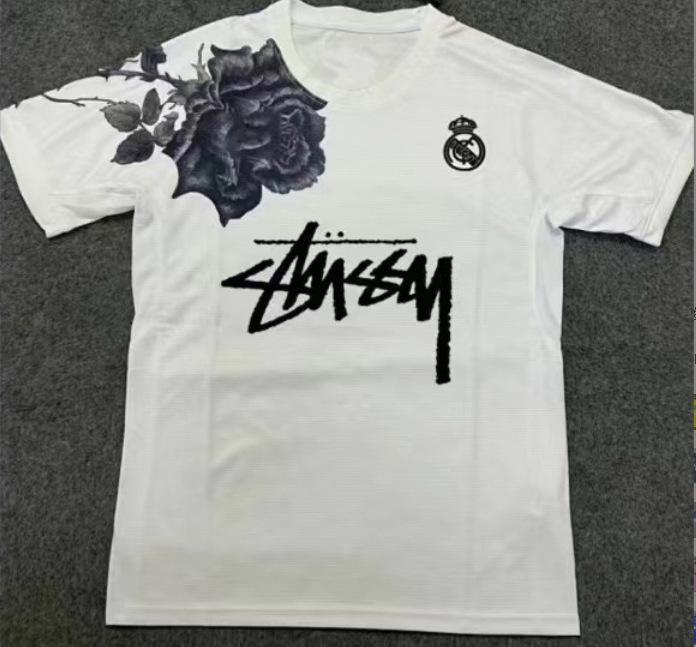 Stussy Jersey Brasil Flamengo Italia Edición conmemorativa Portugal París Francia Uniforme de fútbol