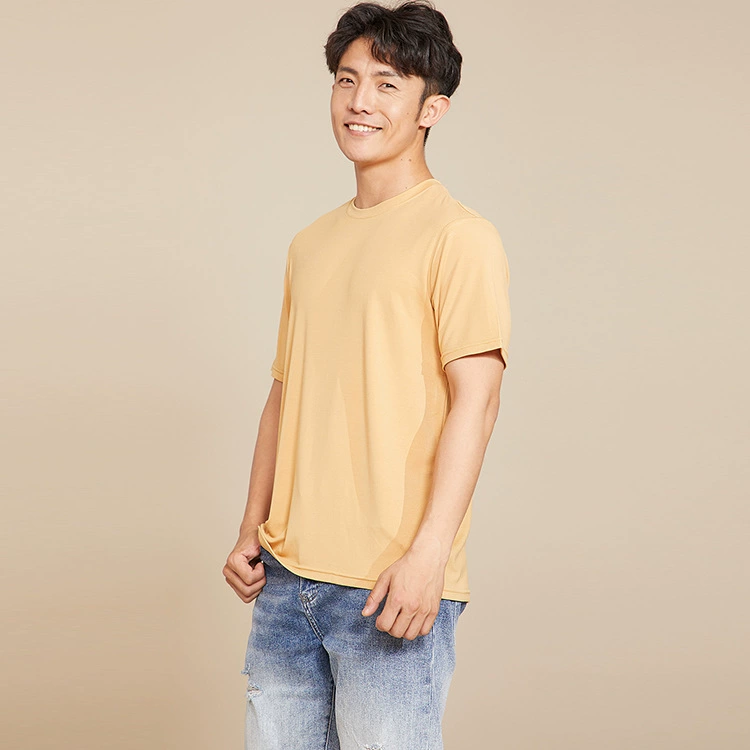 Новая подборка модальных мужских футболок с коротким рукавом odm, изготовленных на заказ, с круглым вырезом, Повседневная Свободная Удобная приятная для кожи короткая рукав