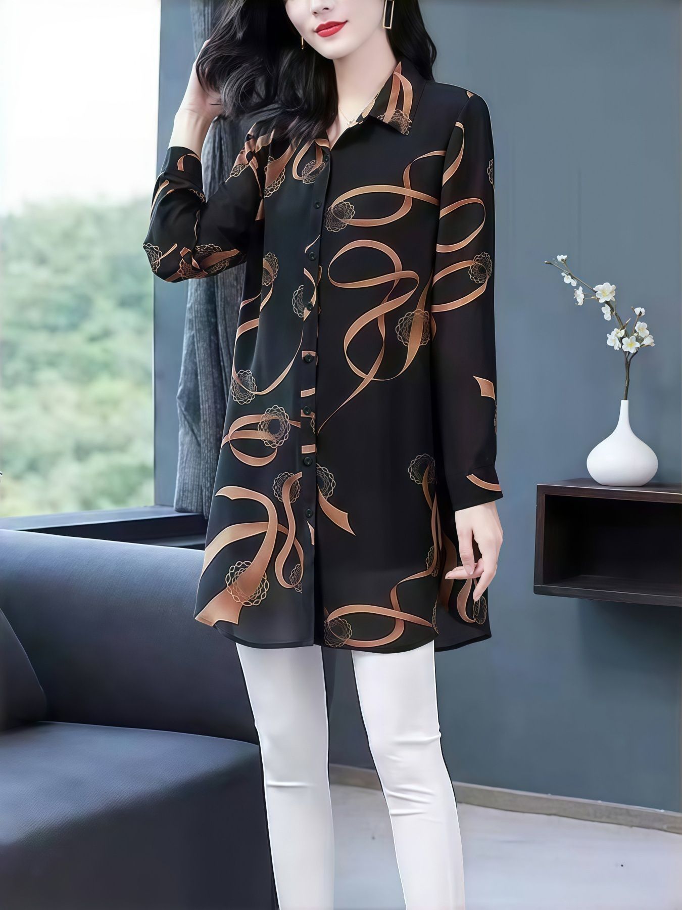 elegant shiffon shirt