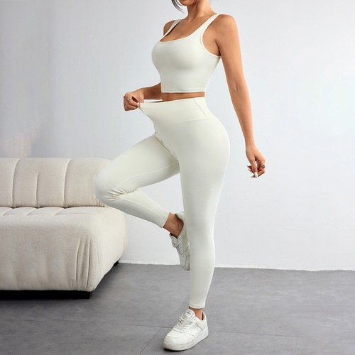 Cross-border exclusive for women's sports suits, plush hoodies, yoga clothes, outdoor leisure sports three-piece set manufacturers wholesale