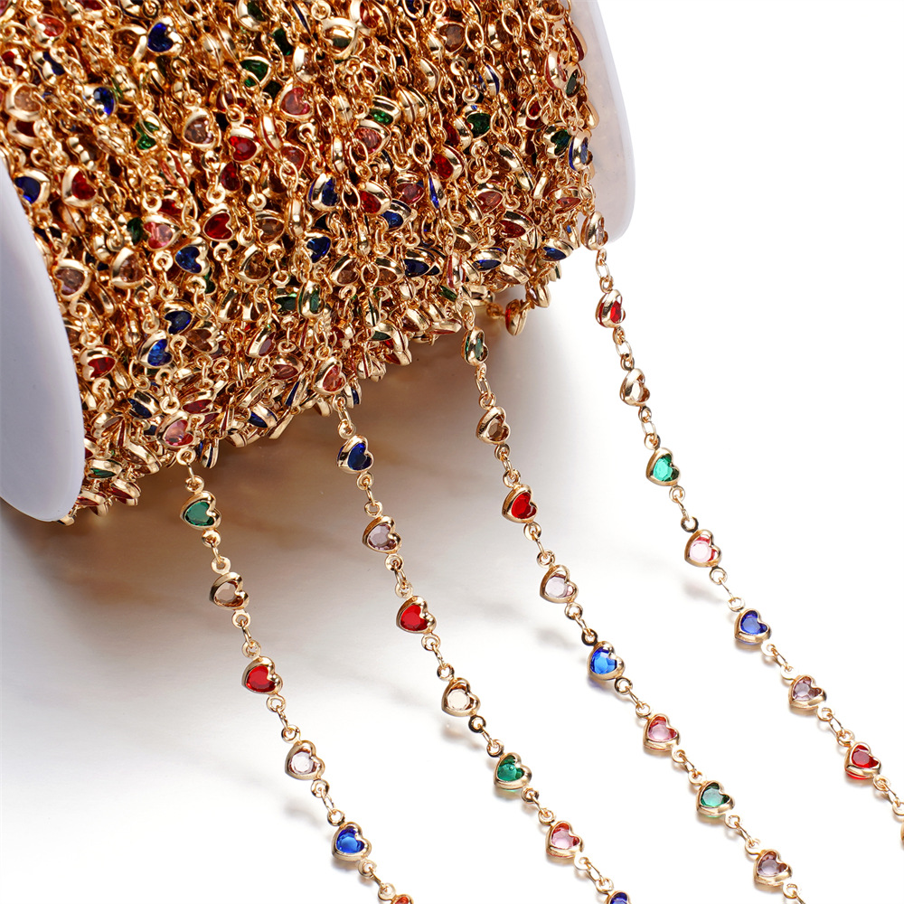 15g Weight Chain Jewelry Making Type 1 M Jewelry Making Size Glass Inlay Material DIY Jewelry Accessories, Bracelets, Necklace Classification 1 Roll Quantity Glass, Copper Material Bag, Colorful, Heart Shape, Butterfly Pattern Plating Design Casual, Simple Style Style 1 Roll Bag Colorful Heart Shape DIY Jewelry Accessories Bracelets Necklace Glass Copper Glass Casual Simple Style DIY Jewelry Accessories Bracelets Necklace 20